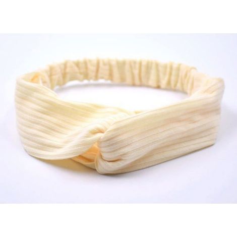 Bandeau - Bandana Torsadé Élastique En Coton Tricoté - Pour Coiffure Festive Ou Quotidienne - 1 Pièce (1/4)