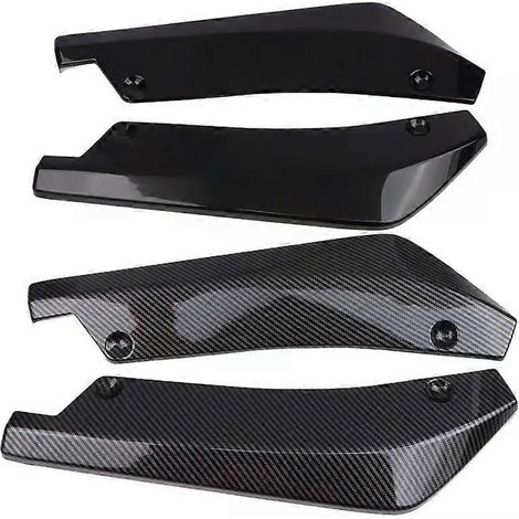 1 Paar Seitenschweller-Winglets aus Kohlefaser, Front- und Heckstoßstangenleiste, Spoilerlippe, Diffusor, Splitter, Kratzschutz (1/4)