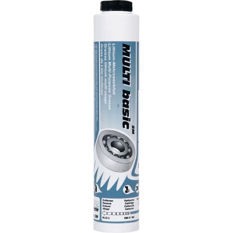 Grasso multiuso al litio Lube-Shuttle MULTI basic 2M 400g cartuccia chiara
