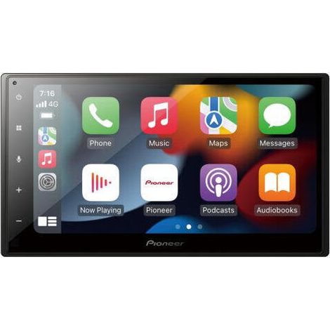 Pioneer SPH-DA360DAB - Reproductor Multimedia con Pantalla táctil 2 DIN de 6,8 Pulgadas con Wi-Fi, Apple CarPlay y Android Auto inalámbrico, USB Mirroring Bluetooth, Dab/Dab+, EQ de 13 Bandas (1/3)
