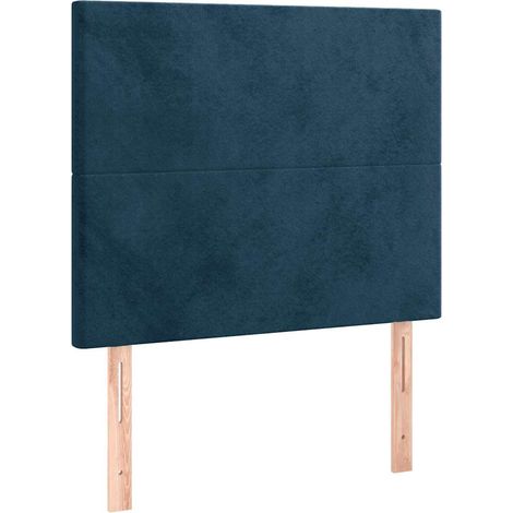 Maison Exclusive - Cabecero Terciopelo Azul Oscuro 100x5x118/128 (1/5)