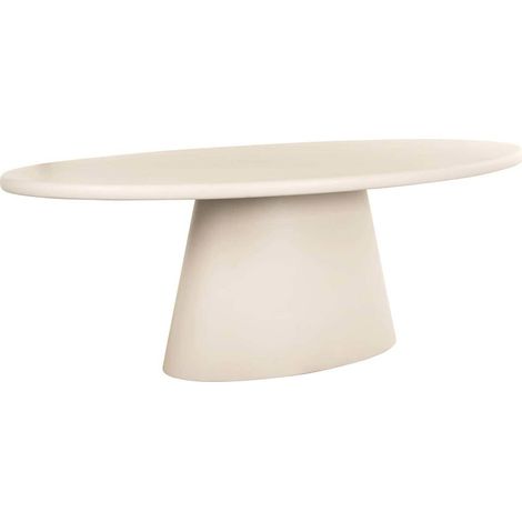 Table à manger design beige 220 cm - Beige doux (1/5)