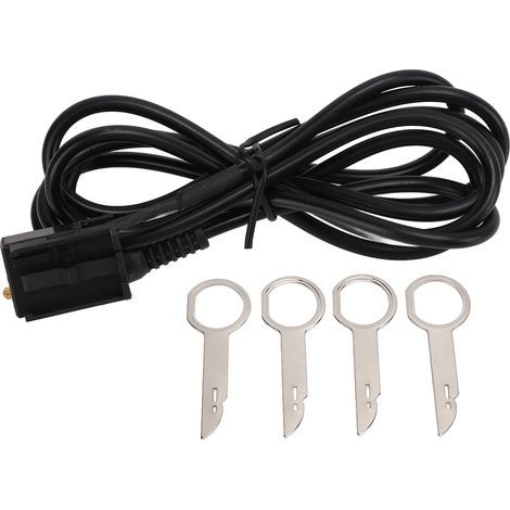 Câble Aux Audio 3.5mm avec 4 Outils de Démontage pour Autoradio Ford Double Din Mondeo Focus Fiesta S-Max C-Max Galaxy (1/5)