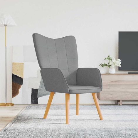 Relaxsessel Hellgrau Stoff