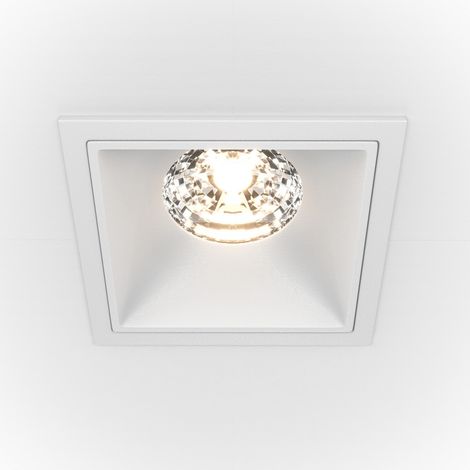 Maytoni Alfa LED Downlight Encastré Carré Dimmable Blanc, 1150lm, 3000K (1/2)
