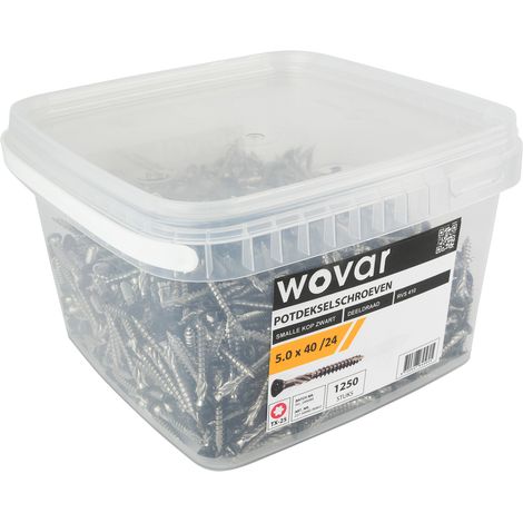 Seau-avantage Vis potdeksel Noir Inox 410 5,0 x 40 mm Torx 25