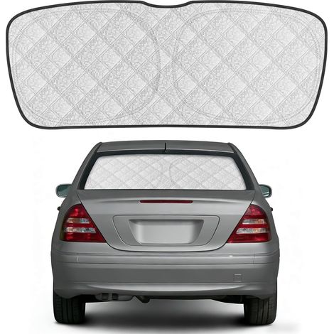 Pare-Soleil Lunette Arrière Compatible avec W206 2022-2026, Protection Solaire Intérieure pour Vitre Arrière de Voiture, Pliable, Film Réfléchissant Anti-Chaleur (1/5)