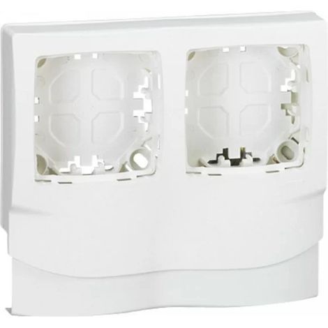 Legrand 031414 - 2-post surface-mounted frame - installation along DLPlus moldings, thickness. 12.5 - white