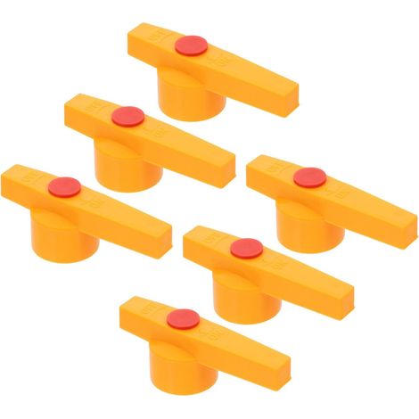 Poignée de Vanne en Plastique Jaune Remplacement (1/5)