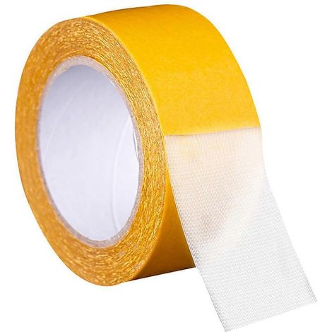 1 rouleau de ruban adhésif portable multi-usages pour tapis et moquettes-1000x5cm-Yellow (1/2)