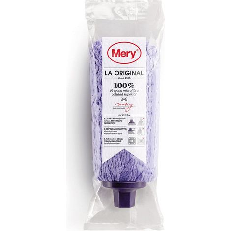 MERY fregona microfibras 422/41 , Fregona microfibras 422/41Su cabezal extra grande permite obtener un escurrido perfectoSe adapta a los palos estándar del mercadoLa ún