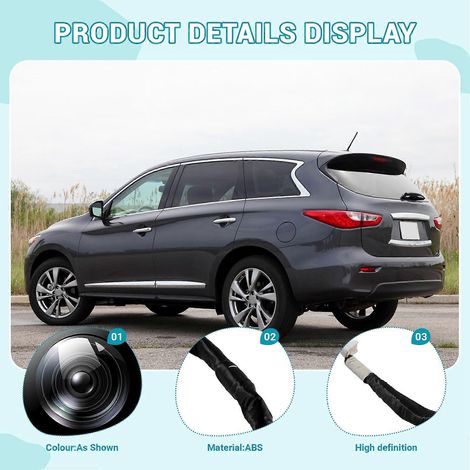 Caméra de recul pour voiture 28442-3JA1A, compatible avec Infiniti JX35, QX60 et Nissan Pathfinder. (1/5)