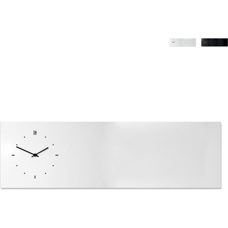 Orologio da parete lavagna magnetica orizzontale design moderno - Grigio (1/5)