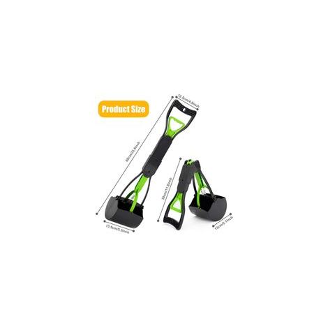 Recogedor de excrementos plegable para perros y gatos (verde) 1 unidad - Crezuo