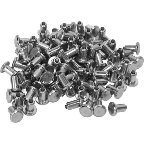 100 pièces clous de pneu argent universel résistant à l'usure anti-dérapant pneu neige pointes pour ATV UTV chariot élévateur (1/4)