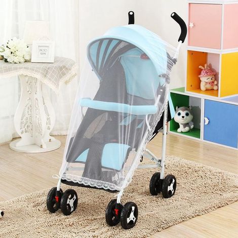 2 pièces moustiquaire universelle pour poussette, siège auto, lit parapluie, protection anti-insectes pour bébés et enfants (1/5)