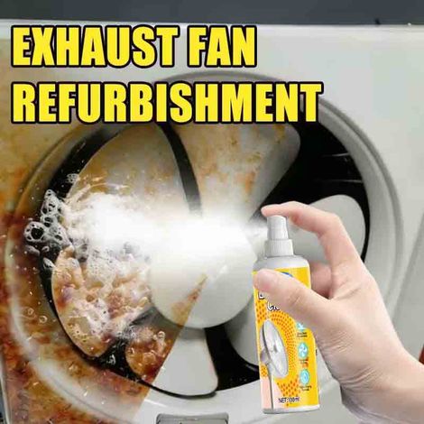 Ventilatorreiniger, keine Demontage erforderlich, kraftvoller Haushaltsreiniger zur Fleckenentfernung für Abluftventilatoren und Deckenventilatoren, ein Sprühstoß genügt. (1/5)