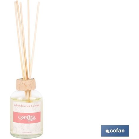 Pack 6 unidades ambientador de varillas fresa y nata 50 ml
