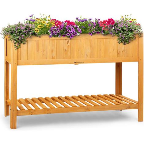 Altiplano Cubic Hochbeet 150 x 100 x 50 Kiefer Gartenvlies ErgoGrow (1/5)