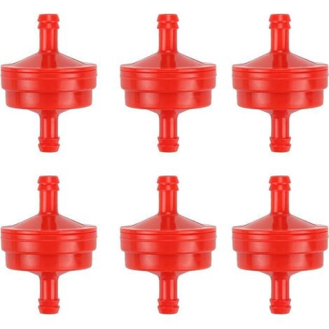 298090 Filtre à carburant pour Briggs & Stratton 298090 298090S 394358 394358S 5098K Cub Cadet 951-3013 751-3013 — Filtre à essence en ligne de 150 microns, diamètre intérieur 1/4 pouce (Lot de 6) (1/2)