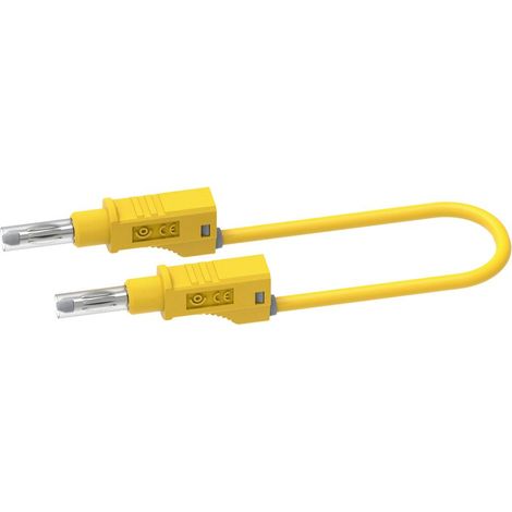 Electro PJP  2217/600V-CD1-50J Cavo di misura [Spina a banana - Spina a banana] 0.50 m Giallo 1 pz. (1/3)
