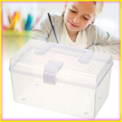 keenso boîte de rangement portable Boîte de rangement meuble boite Petit : env. 17,6x16,2x6,5cm / 6,93x6,38x2,56 pouces (1/5)