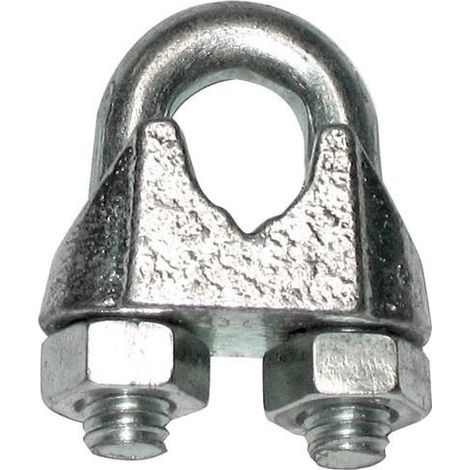 Serre-câble à étrier en acier zingué 8mm - 10mm (1/2)