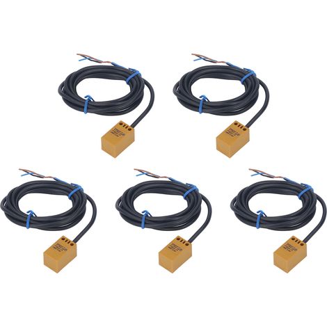 Capteur de proximité inductif 5 pièces, interrupteur 2 fils NO, IP65 étanche, DC10-30V 200mA, détecteur de présence (1/5)