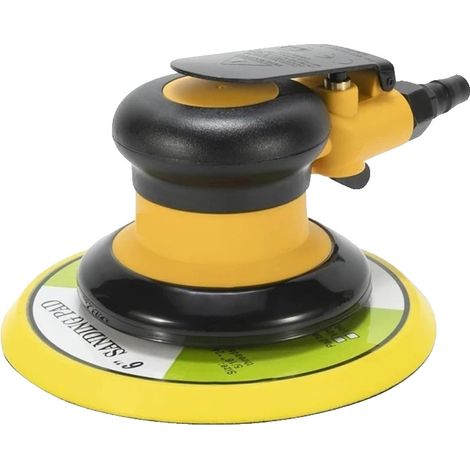 Ponceuse orbitale pneumatique, 6 pouces (150 mm), 12 000 tr/min, 90 PSI, 8 CFM, diamètre d'orbite de 4,0 mm (1/5)