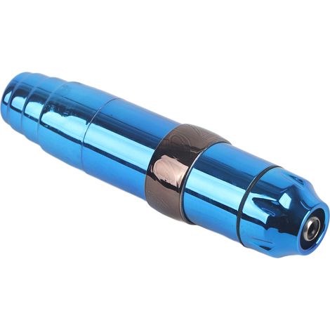 Stylo à tatouer électrique professionnel haute puissance / outil pour tatoueur avec interface RCA (bleu) (1/5)