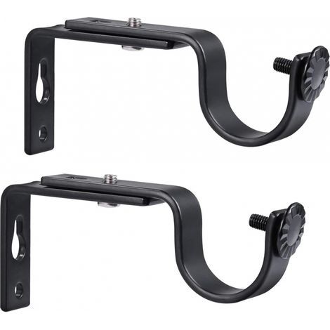 pezzi di supporto regolabile per asta per tende, staffe per asta per tende da 1 pollice (15-22 mm) (1/5)