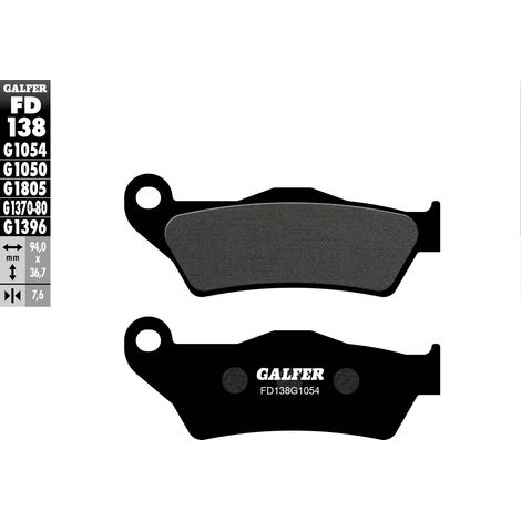 PASTILLAS DE FRENO GALFER KH181 SEMIMETÁLICAS (BREMBO)