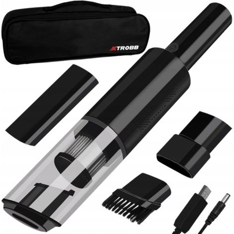 Aspiradora de mano inalámbrica para coche, potente, 120 W, recargable.