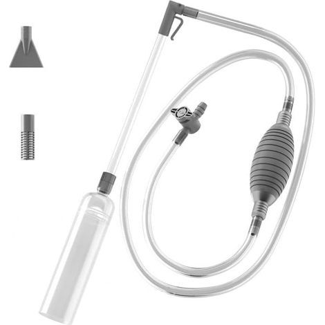 Aquarium Cleaning Kit, 2.6m Siphon Pump, Gravel Cleaner, For Water and Sand (1/4)