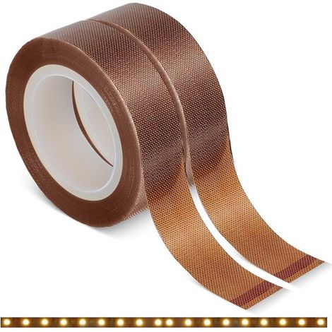 Rouleaux de ruban occultant LED résistant à la chaleur jusqu'à 260 °C, ruban résistant à la chaleur, bandes occultantes LED, ruban PTFE pour bandes LED, fonds TV (1/5)
