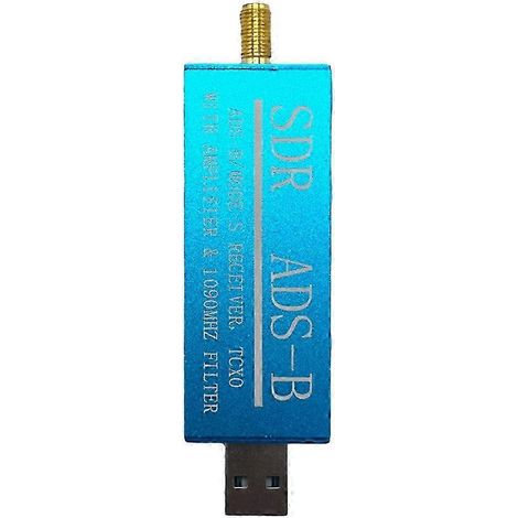 Récepteur TV SDR USB RTL2832U ADS-B Mode-S avec amplificateur intégré et filtre passe-bande 1090 MHz (bande JXLGV) (1/5)