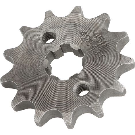 Piñón de motor de 13 dientes y 17 mm para motocicletas, vehículos todo terreno, quads y motos de cross chinas TaoTao (50cc-160cc).