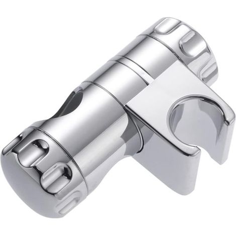 Support de pommeau de douche – Argent – ABS – Réglable – Remplacement – Barre de douche – 25 mm (1/4)
