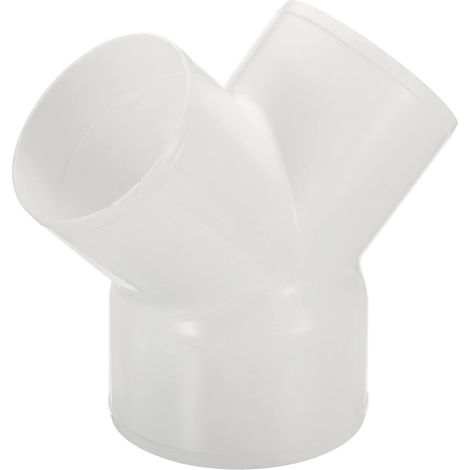 4" à 3" 3 Voies Conduit Répartiteur, Y Raccord Air Évent Conduit Connecteur Tuyau Échappement Tuyau Adaptateur pour HVAC Sèche-Linge Échappement Ventilateur Évent Systèmes, Blanc (1/5)