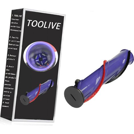Bluedeer – Rouleau de brosse pour aspirateur Dyson SV11 V7 – Compatible 96826604 – Améliore l'efficacité – Plastique violet – Longueur 24 cm (1/2)
