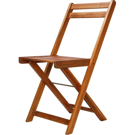 Maison Exclusive - Chaises de bistro d'extérieur lot de 2 Bois d'acacia solide (1/5)