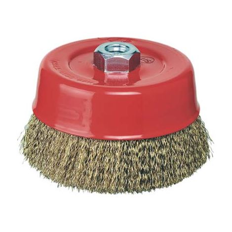 SPAZZOLA ACCIAIO A TAZZA + FILETTO PG - 485.30 MM  60 F.M14- 2 pezzi