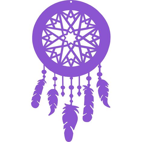 Ciondolo acchiappasogni viola traforato