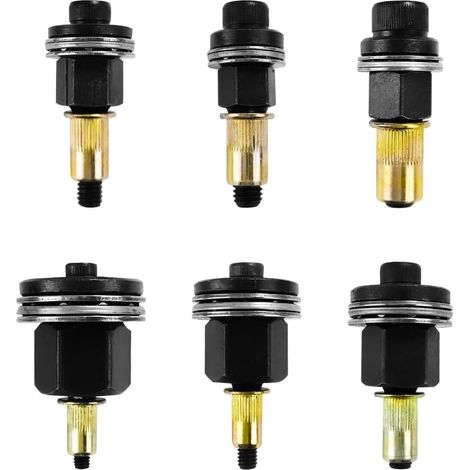 6 Pieces Pneumatic Riveter Chuck Kit, Threaded Insert Pliers, Manual Riveter Adapter for Riveting Head Set Manual for Rivets M3 M4 M5 M6 M8 M10 (1/5)