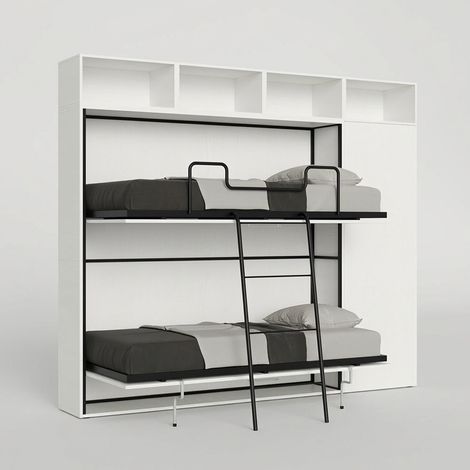 Cama abatible horizontal litera armario ahorraespacio Kando I (1/5)