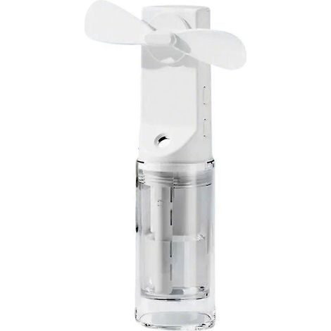 HONORNIC - Ventilateur brumisateur portable rechargeable, 4 vitesses, blanc