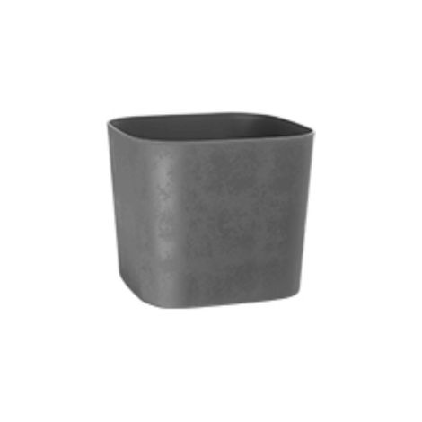 VASO SWING MOOD QUADRO 30CM GRIGIO FUMO PLASTECNIC