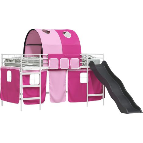 Maison Exclusive - Estructura de litera para niños y rosa 80 x 20