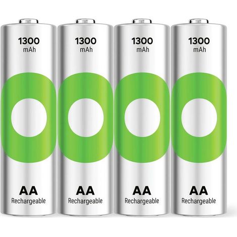 GP GPRCK130AA611C4 Batteria ricaricabile Stilo (AA) NiMH 1300 mAh 1.2 V 4 pz. (1/4)