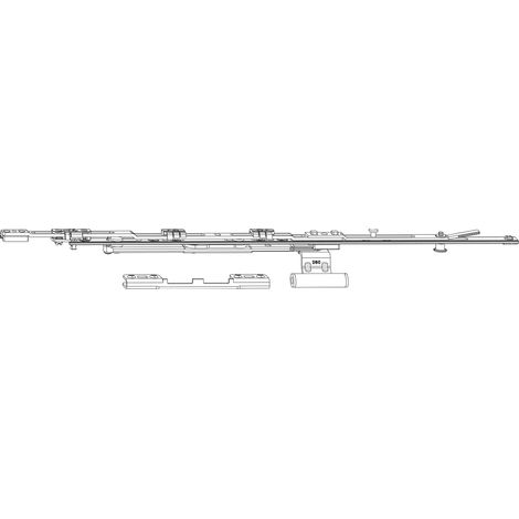 ROTO NX Rundbogengarnitur T Holz 12/20-13 1V-Zapfen silber (1/2)
